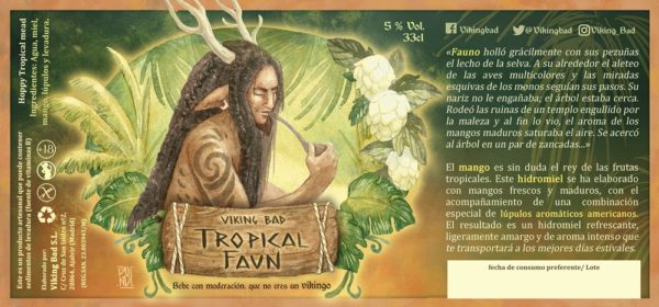 Hidromiel Viking Bad Tropical Faun (metheglin) 33cl - Imagen 2