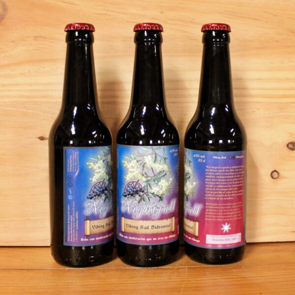 Hidromiel Viking Bad Nightfall (metheglin de bayas de saúco) 33cl - Imagen 3